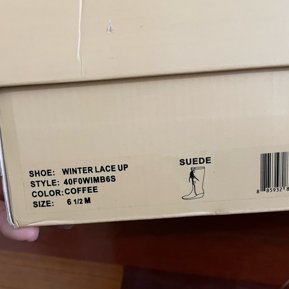 Michael Kors Shearling lace up wedge boots Women’s size 6.5 - Picture 5 of 6